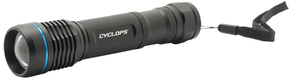 Cyclops Steropes 700 700 Lumen CREE LED Rechargeable Flashlight - Black Anodized