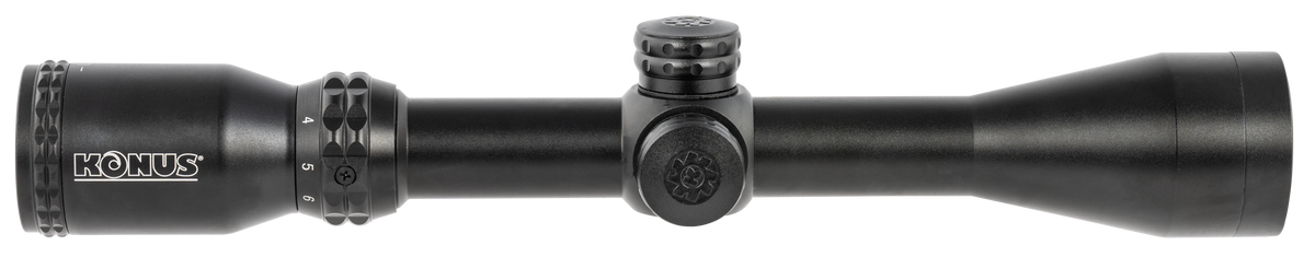 Konus KonusPro 275 3-9x40mm 1" Tube Engraved Ballistic 275 Dot Reticle Muzzleloader Riflescope - Matte Black