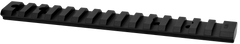 Warne Vapor V4T3M Picatinny Rail Black Anodized Aluminum Fits Tikka T3/T3x - 0 MOA