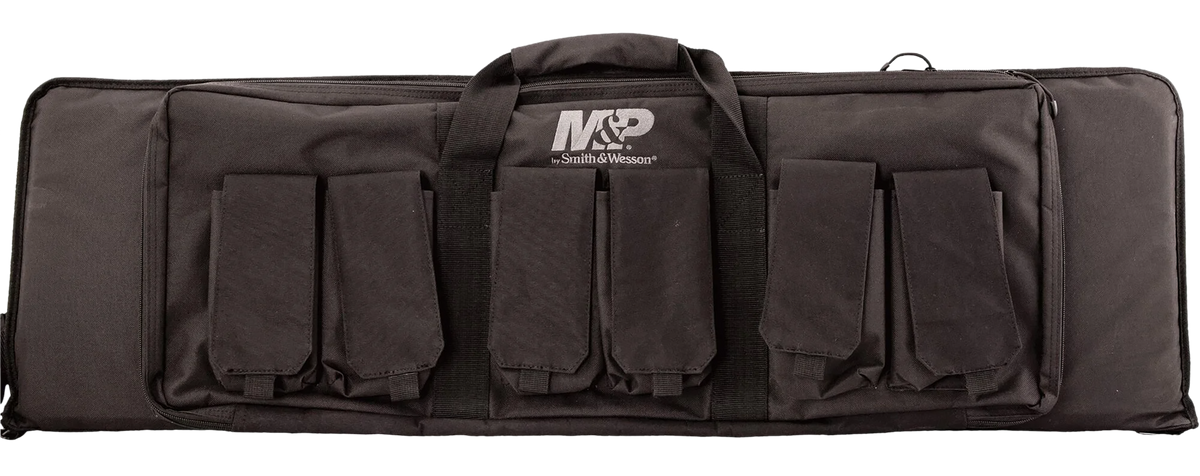 M&P Accessories 110025 Pro Tac Gun Case 42" Black Nylon with 6 Magazine Pouches