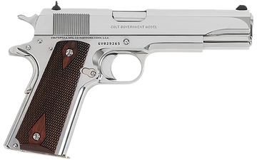 Colt Mfg 1911 Government 45 ACP 5" 8+1 SAO Pistol - Bright Stainless