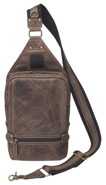 Kingport Industries Gun Tote'n Mamas GTM-CZY/108 Sling Backpack - Brown Leather with Standard Holster