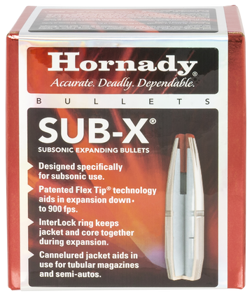 Hornady Sub-X 308 Cal 175 gr Subsonic-eXpanding Bullets - 100 Count