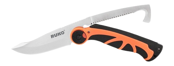 RYNOBLADE KNIVES Ruko Redcue 1.75" Folding Knife 7Cr17MoV Orange GFN Handle