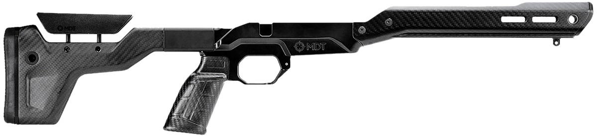 MDT HNT26 Chassis System Black Carbon Fiber Howa 1500 SA / Weatherby Vanguard - Short Action ARCA