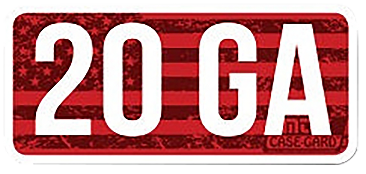 MTM Case-Gard CL20GA 20 Gauge Ammo Caliber Labels - Red 8-Pack