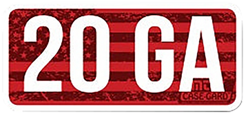 MTM Case-Gard CL20GA 20 Gauge Ammo Caliber Labels - Red 8-Pack