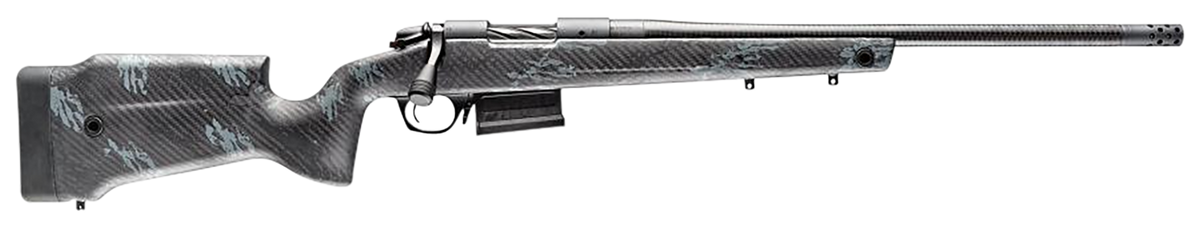 Bergara Rifles B-14 Crest 7mm PRC 22" 5+1 Bolt-Action Rifle - Sniper Gray Cerakote Carbon Fiber Stock