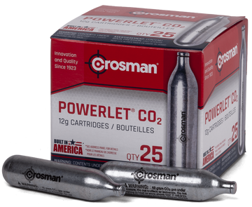 Crosman 2311 Powerlet 12-Gram CO2 Cartridges 25 Per Pkg
