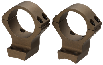 Browning X-Bolt Scope Mount System X-Lock 1" High Rings Burnt Bronze Cerakote Aluminum