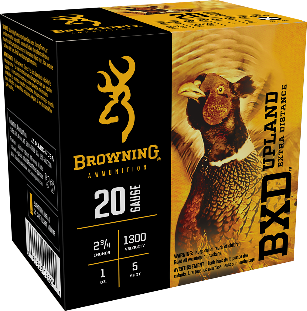 Browning BXD Upland 20 Gauge 2.75" 1 oz 5 Shot - Box or Case