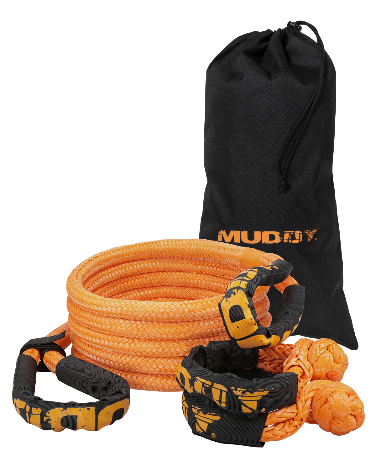 Walkers Game Ear Muddy 20' Kinetic Recovery Rope Kit - Orange