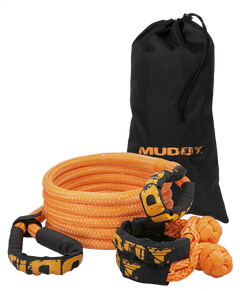 Walkers Game Ear Muddy 20' Kinetic Recovery Rope Kit - Orange