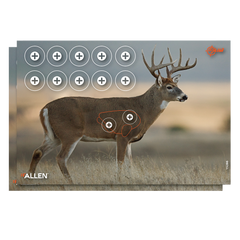 EZ-Aim Whitetail Deer Four Color Paper Hanging Target 23" x 35" 2 Pack