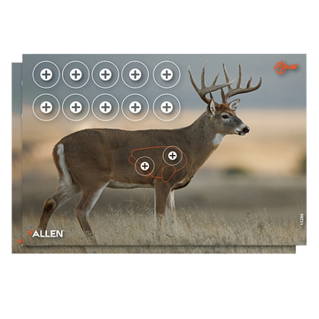 EZ-Aim Whitetail Deer Four Color Paper Hanging Target 23" x 35" 2 Pack