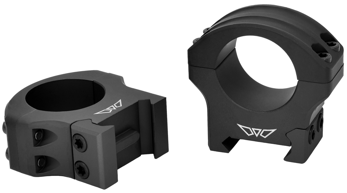 Warne 8501M HyperLite 1" Medium Matte Black MagnaFusion Alloy Scope Rings