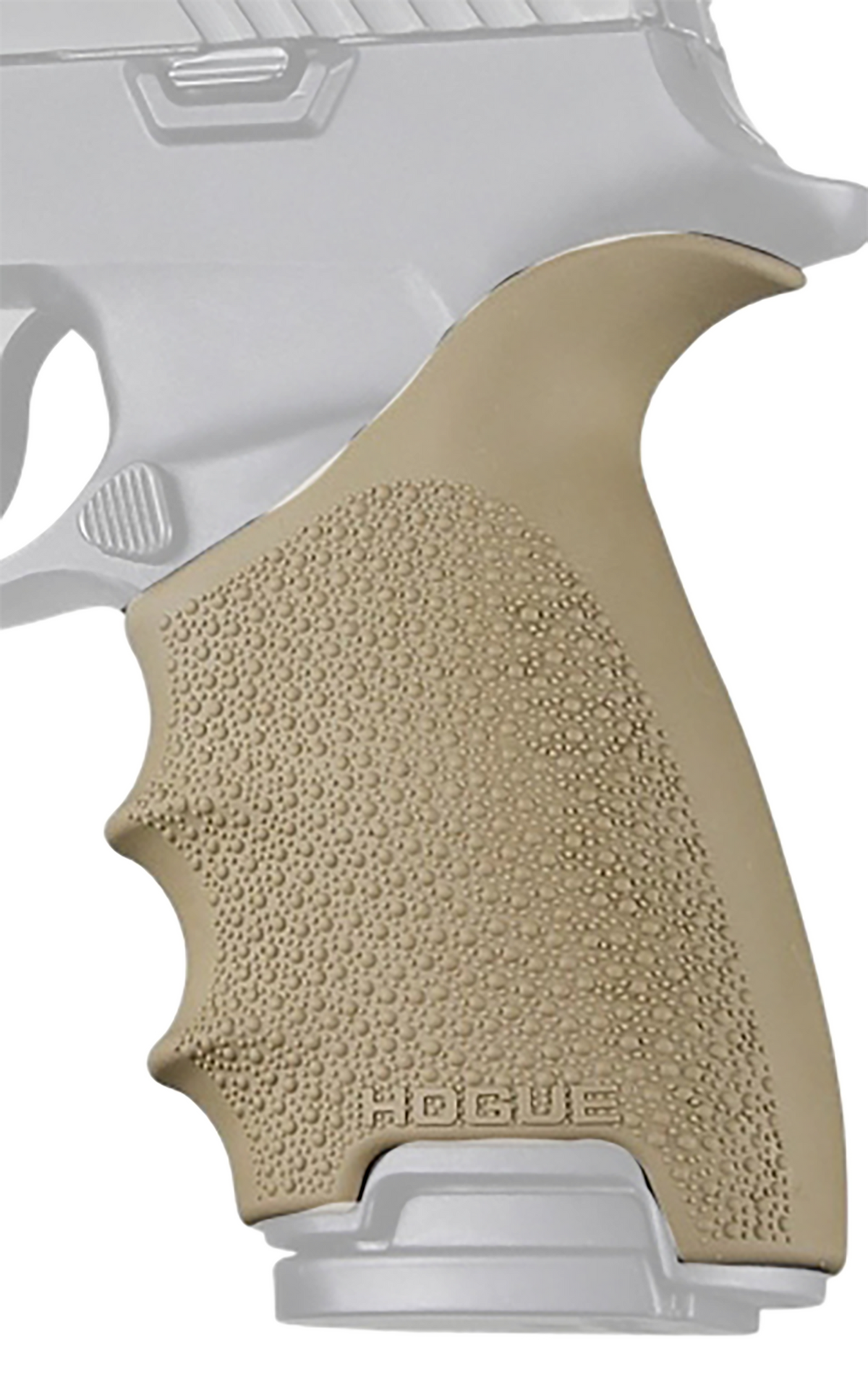 Hogue HandAll Beavertail Grip Sleeve Flat Dark Earth Rubber - Sig Sauer P320 Full Size