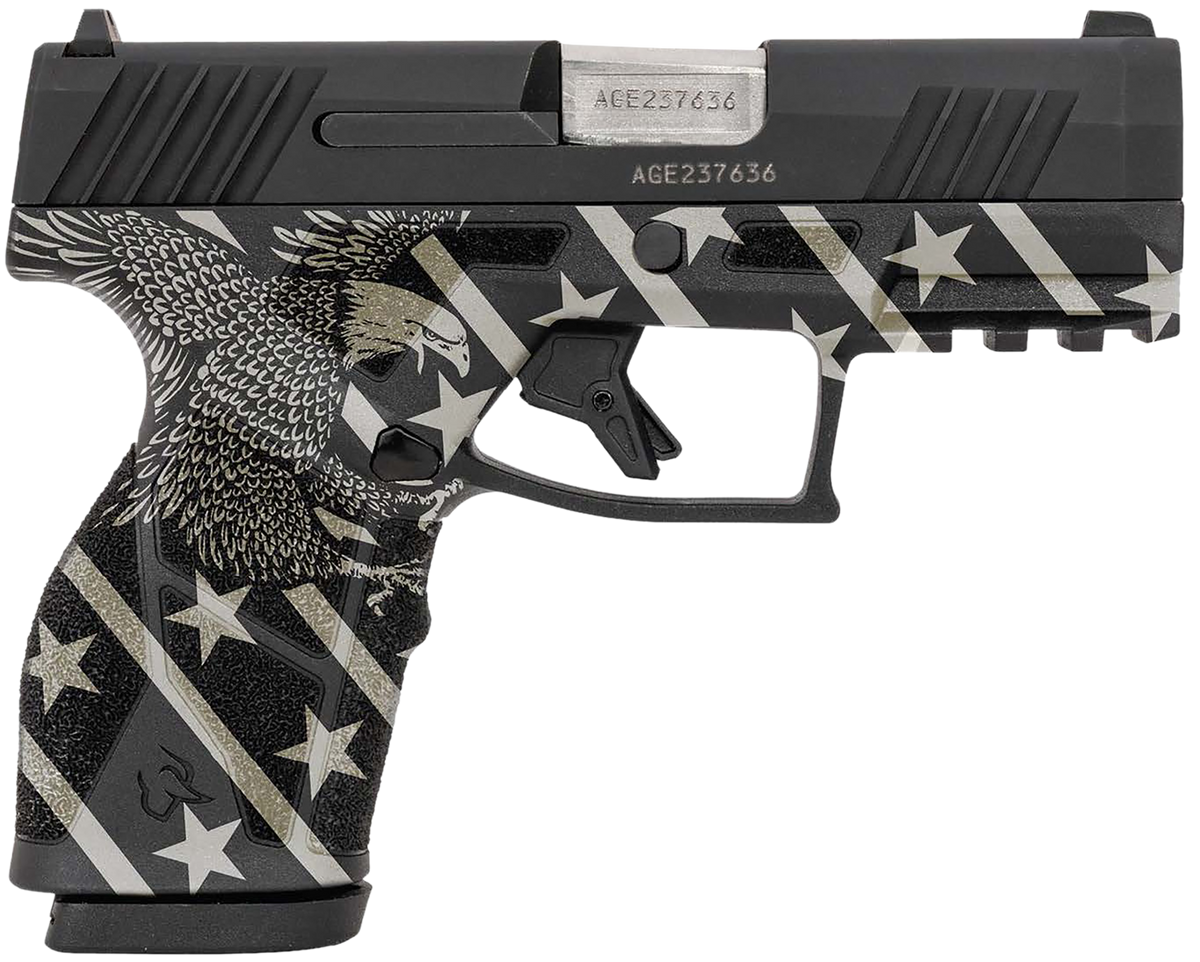 Taurus GX2 9mm Luger 3.38" 13+1 Semi-Auto Pistol - Eagle Stars & Stripes Grip
