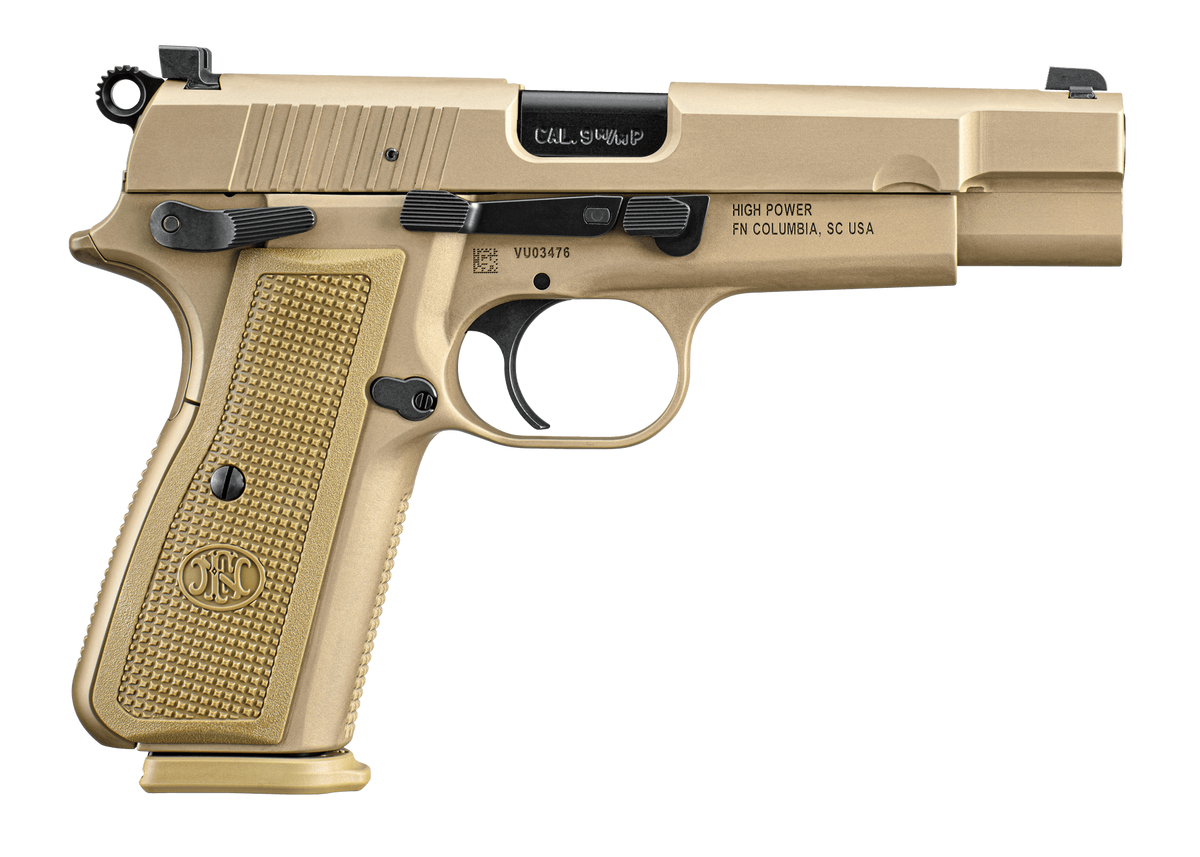 FN High Power 9mm Luger 4.7" 17+1 FDE SAO Pistol