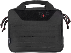 Tac Six Crew 2-Gun Tactical Pistol Case 10" Black 600D Polyester