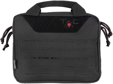 Tac Six Crew 2-Gun Tactical Pistol Case 10" Black 600D Polyester