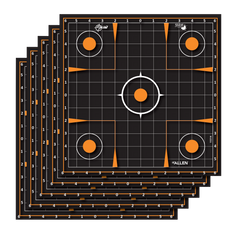 EZ-Aim 15314 Splash Reactive Sight-In Grid Self-Adhesive Paper Target 12" 5-Pack - Black/Orange