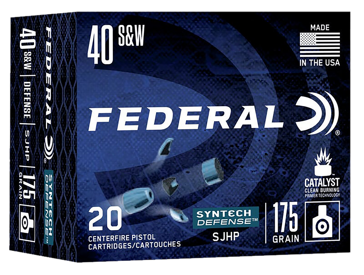 Federal Syntech Defense 40 S&W 175gr Segmented Jacketed Hollow Point 20 Rd - Box or Case