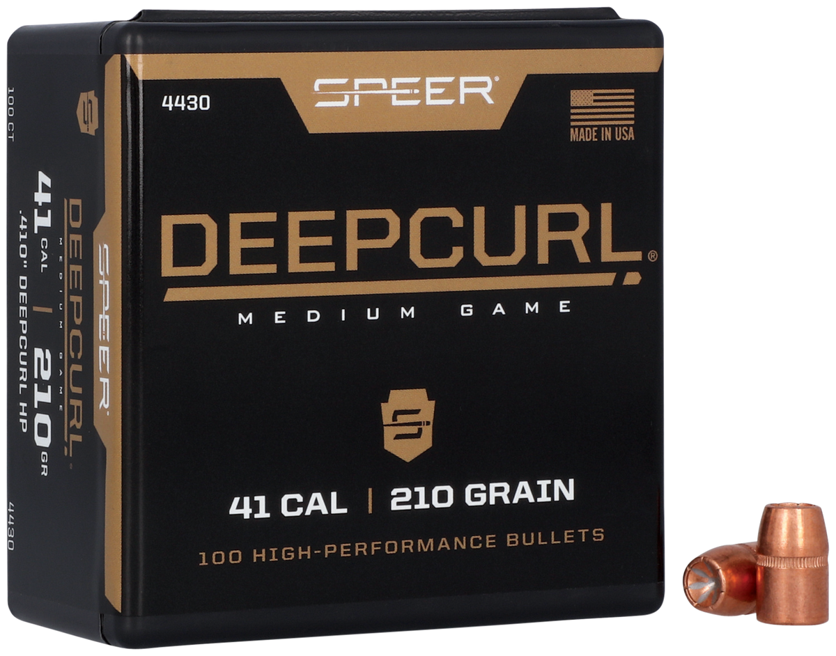 Speer Ammo DeepCurl 41 Cal 210gr Hollow Point Reloading Bullets - 100/Box