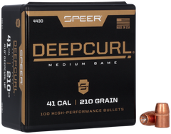 Speer Ammo DeepCurl 41 Cal 210gr Hollow Point Reloading Bullets - 100/Box