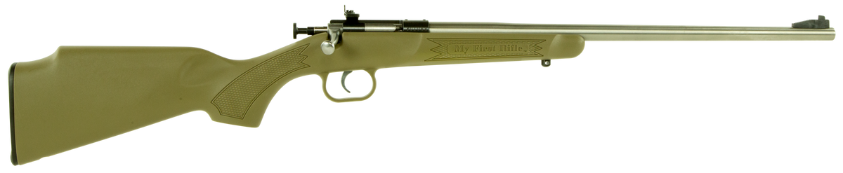 Crickett KSA2243 My First Rifle 22 LR 16.13" 1-Rd Bolt Action Rifle - Desert Tan Synthetic Stock