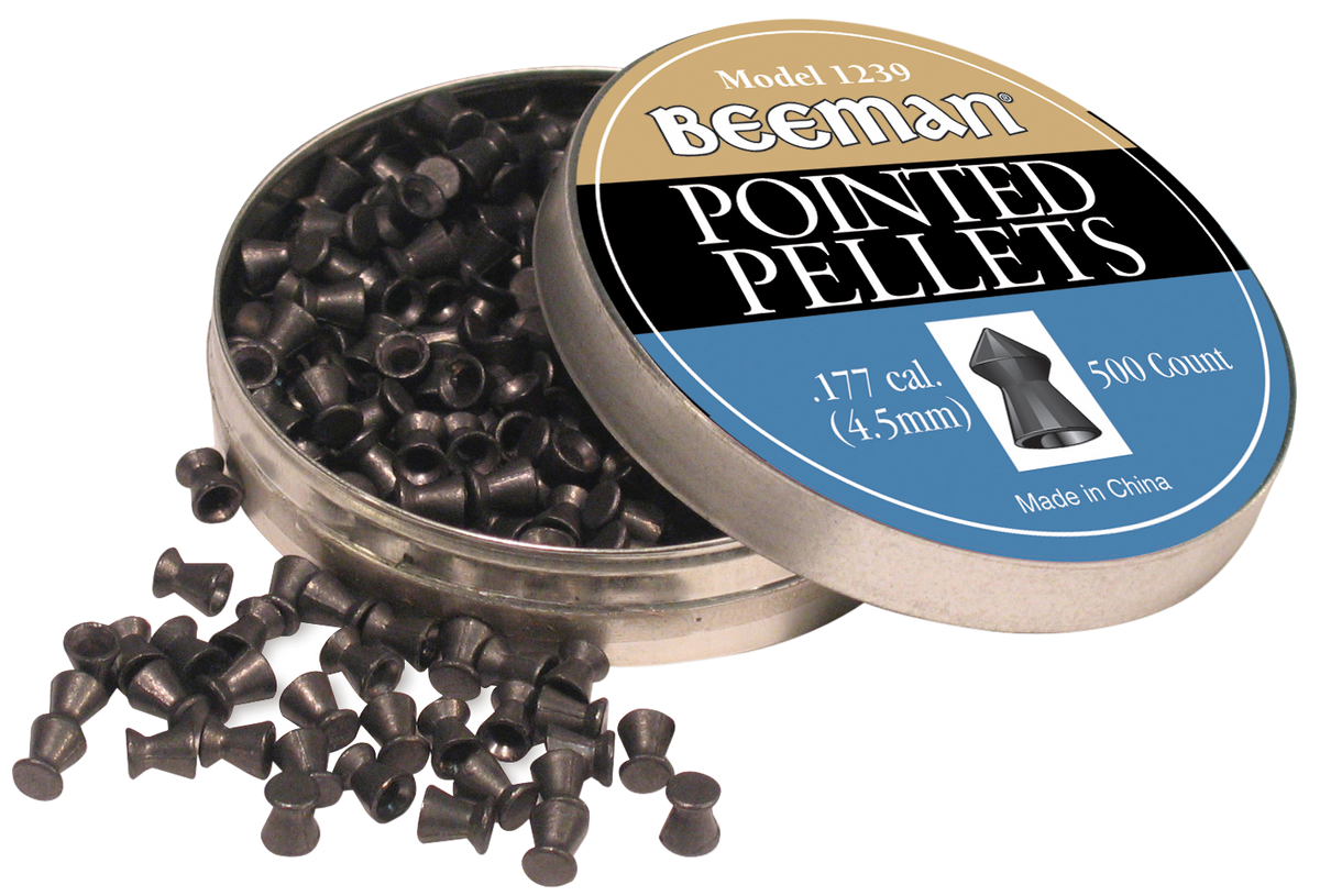 Beeman 1239 Pointed .177 Cal 8.53gr Lead Pellets - 500/Tin