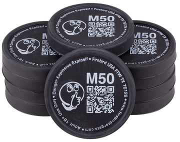 Firebird USA M50 Moderated 50mm Low Noise Reactive Detonating Target - 10 Pack