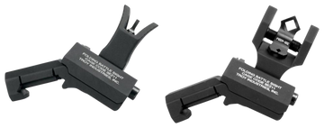Troy Industries 45 Degree Offset BattleSight Set M4 Front & Diopter Rear - Black Hardcoat Anodized