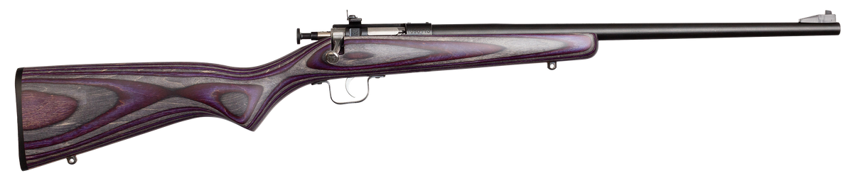 Crickett KSA2227 Youth 22 LR 16.12" 1-Rd Bolt Action Rifle - Purple Laminate Stock