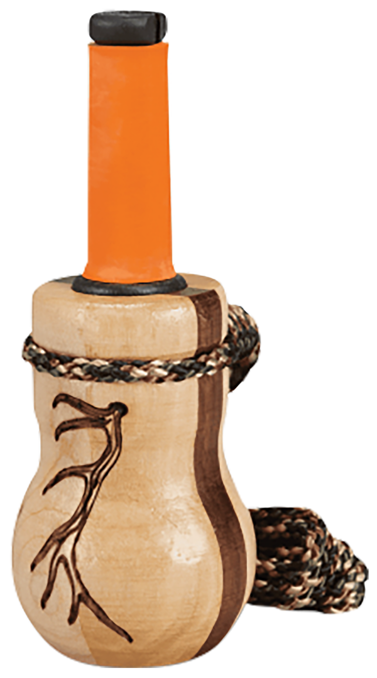 Wayne Carlton's Calls Lil' Heifer Elk Mouth Call - Walnut/Maple Wood Barrel