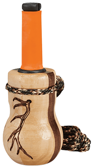 Wayne Carlton's Calls Lil' Heifer Elk Mouth Call - Walnut/Maple Wood Barrel