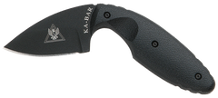 Ka-Bar 1480 TDI Law Enforcement 2.31" Fixed Blade Drop Point Plain AUS-8A Black Zytel