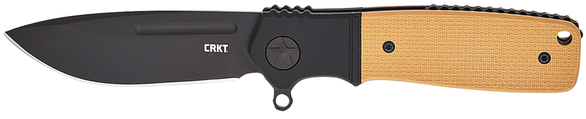 Columbia River K245BKP Homefront Compact 2.91" Folding Plain Black DLC S35VN SS Black/Tan G10 Handle