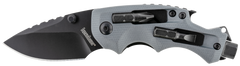 Kershaw Shuffle DIY 2.4" Folding Drop Point Plain 8Cr13MoV SS Knife - Black Oxide Gray GFN