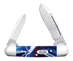 Case Baby Butterbean 11228 Patriotic Kirinite 2.75" Tru-Sharp SS Spear/Pen Pocket Knife