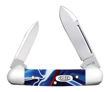 Case Baby Butterbean 11228 Patriotic Kirinite 2.75" Tru-Sharp SS Spear/Pen Pocket Knife