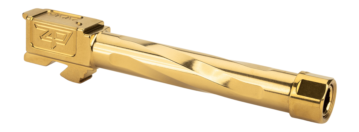 Zaffiri Precision BA-G17G14-TH-GLD 9mm Luger 4.99" Threaded Barrel - Fits Glock 17 Gen 1-4 - Gold TiN