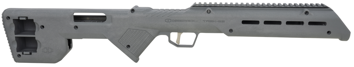 Desert Tech TREK-22 Fixed Bullpup Rifle Chassis Gray Synthetic - Fits Ruger 10/22 26.75" OAL