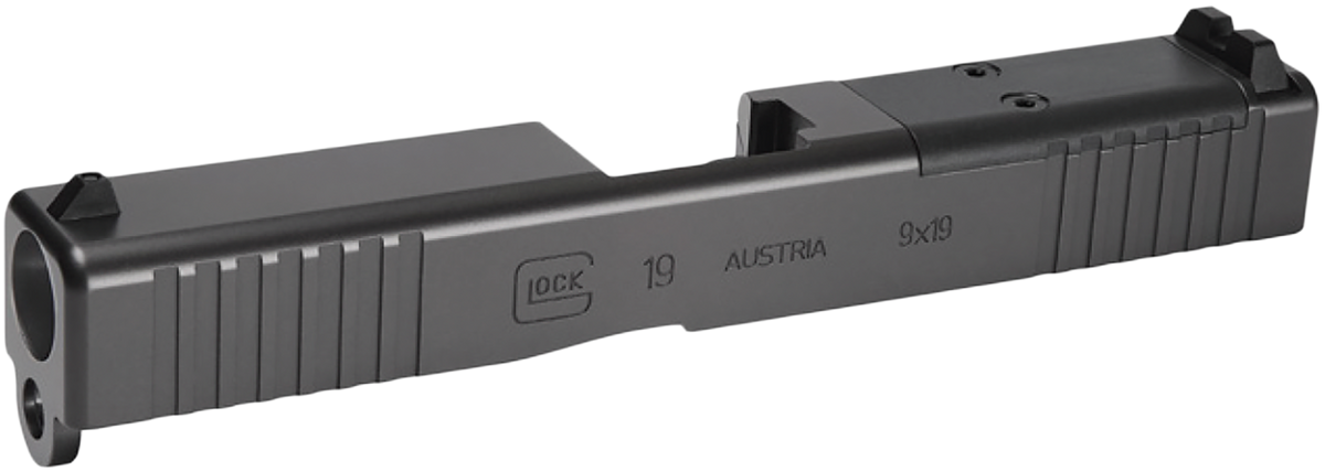Glock G19 Gen3 MOS 9mm Optic Ready Steel Slide - Black Matte