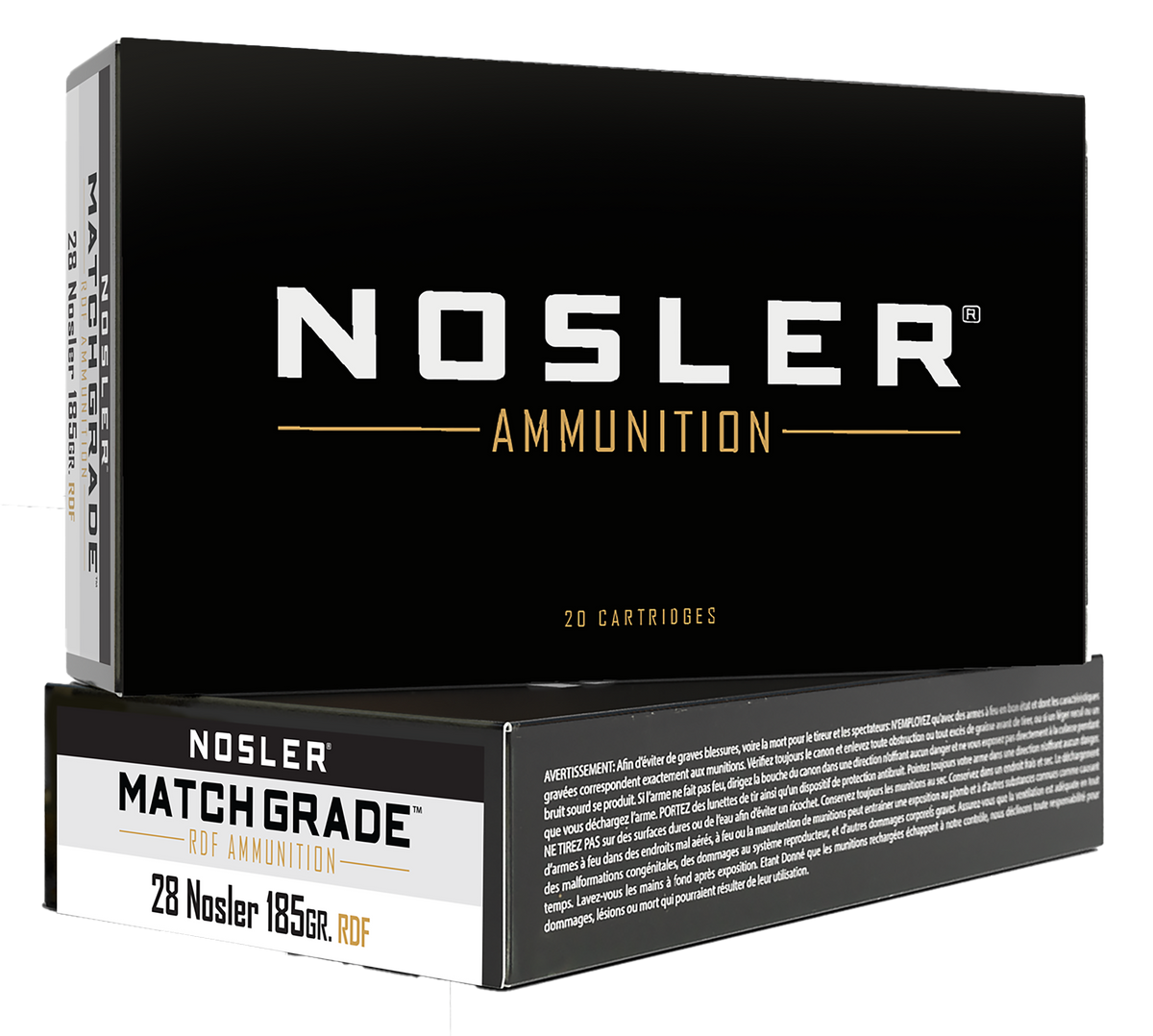 Nosler Match Grade RDF 28 Nosler 185gr HPBT - Box or Case