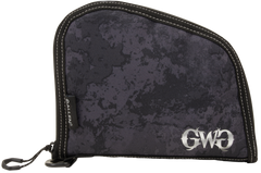 Girls With Guns Midnight 8" Handgun Case Black/Shade Blackout Camo - Locking Zipper