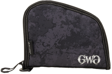 Girls With Guns Midnight 8" Handgun Case Black/Shade Blackout Camo - Locking Zipper