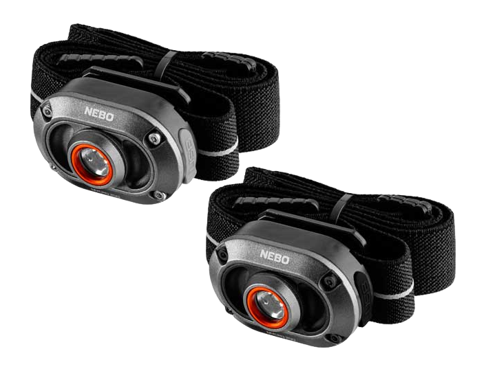 NEBO MYCRO 250 Rechargeable LED Headlamp 250 Lumens USB-C - 2 Pack