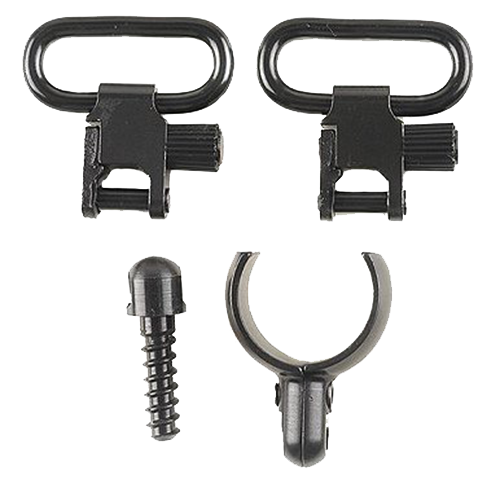 Uncle Mikes 15912 Magnum Band Swivel Set Quick Detach 1" Loop Blued Steel - 12 Ga Single Barrel / Over-Under Shotgun