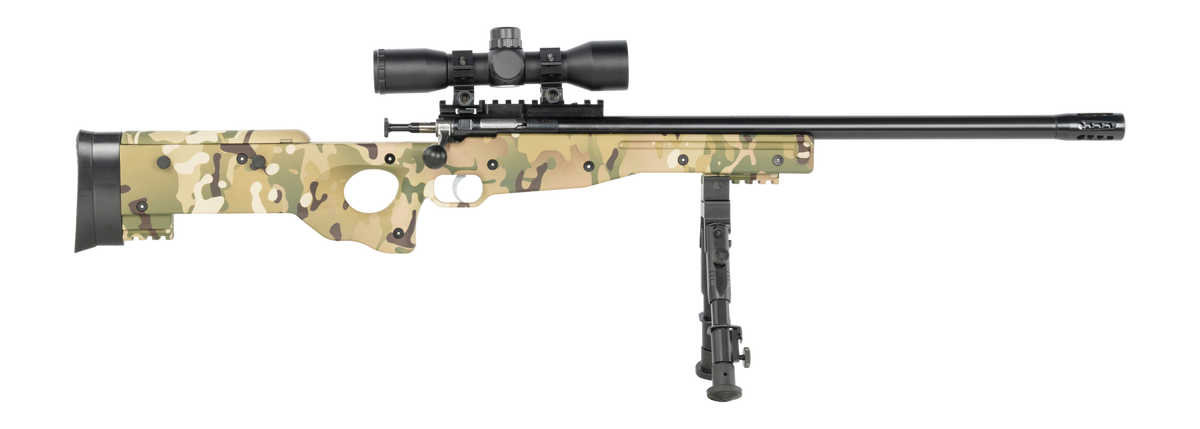 Crickett Precision Gen2 22 LR 16.125" 1-Rd Bolt Action Rifle - MultiCam Synthetic Stock